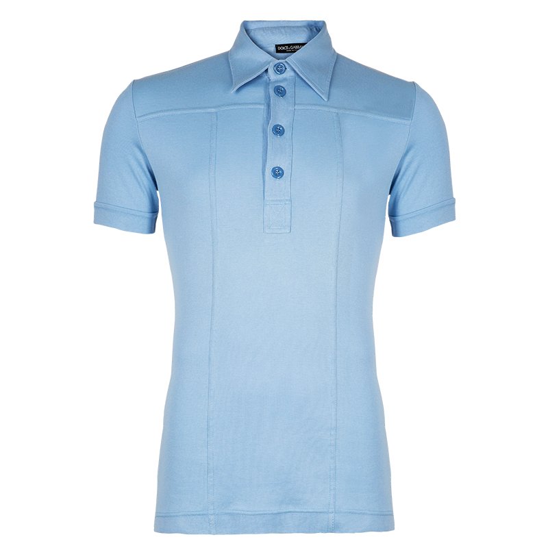 Light Blue Polo Shirt M Dolce \u0026 Gabbana 