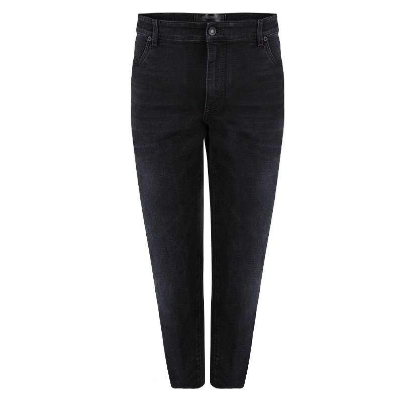 مملوكة مسبقًا Dolce and Gabbana Black Denim Stretch Jeans 4XL
