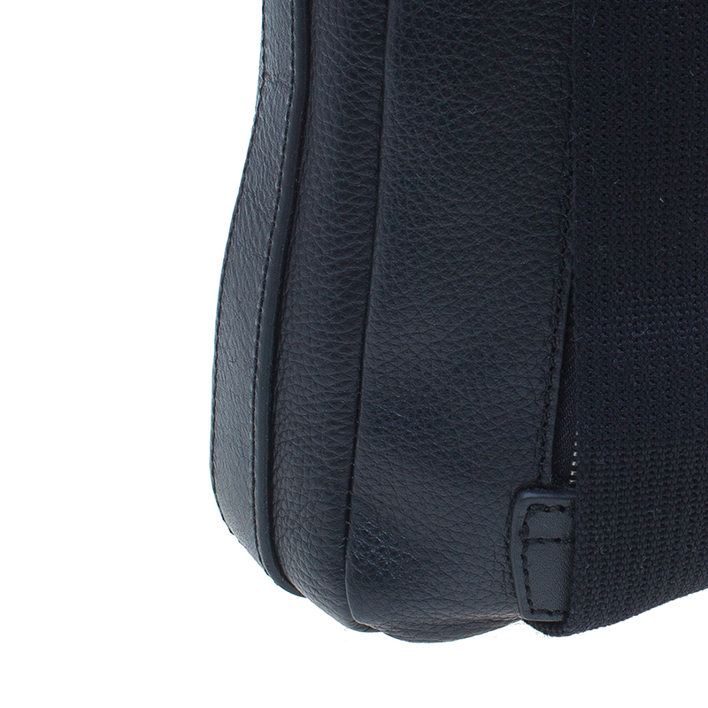 Pre Owned Dolce and Gabbana Black Leather Alan Breifcase