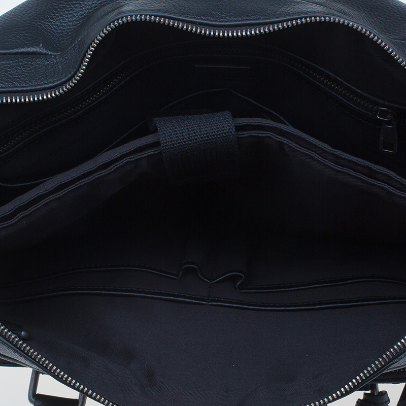 Pre Owned Dolce and Gabbana Black Leather Alan Breifcase