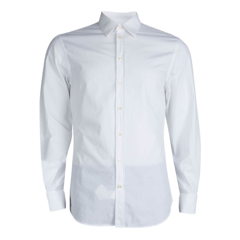mens white armani shirt