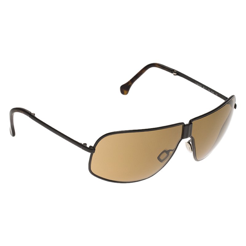 Ermenegildo Zegna Black SZ3124 Foldable Shield Sunglasses