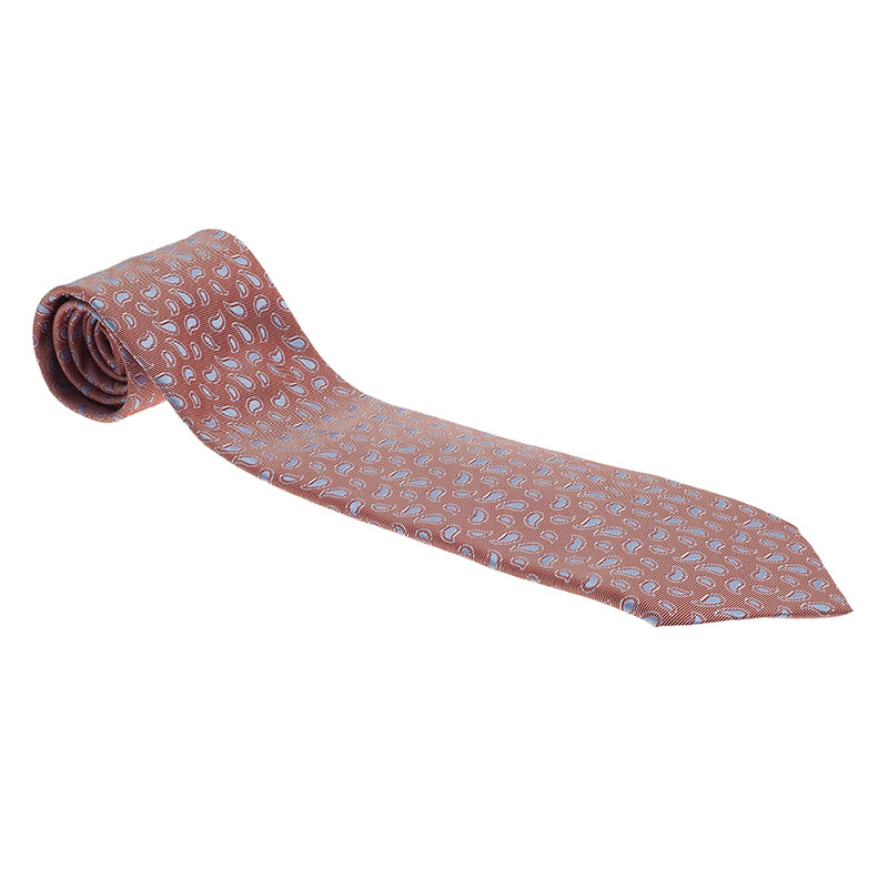 Pre Owned Ermenegildo Zegna Red Tie