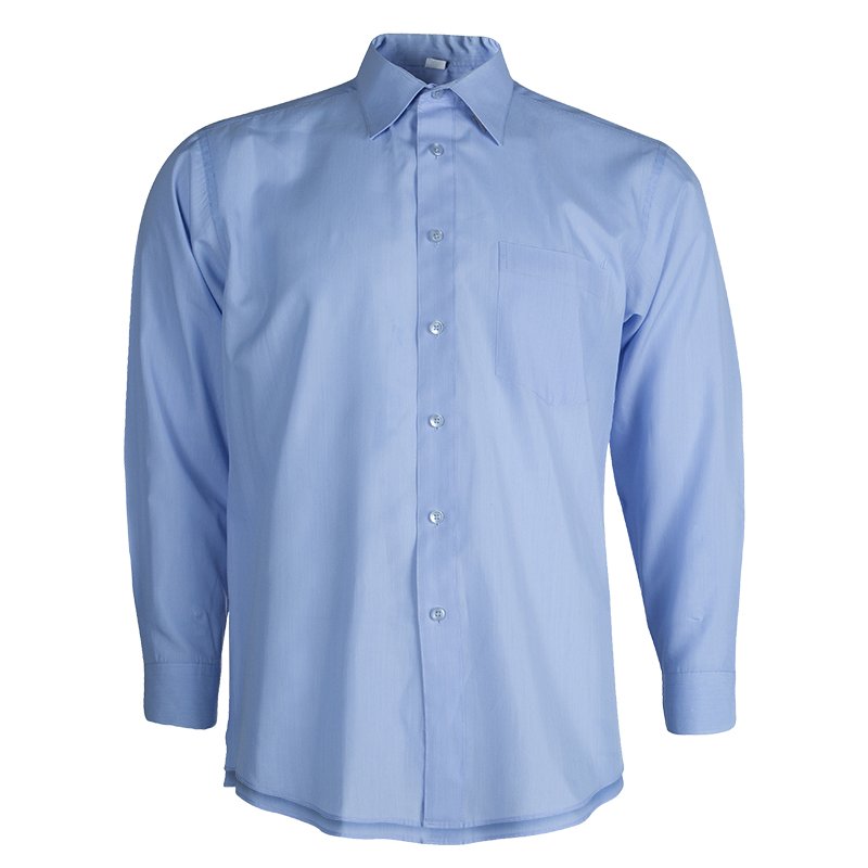 Pre Owned Ermenegildo Zegna Blue Long Sleeve Buttondown Cotton Shirt L