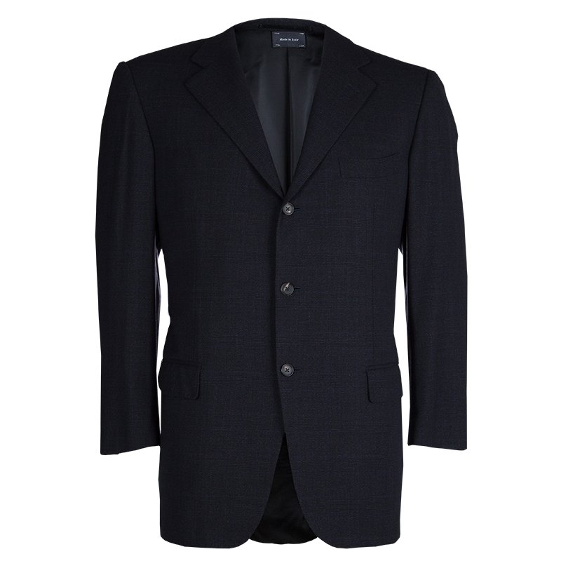 Pre Owned Ermenegildo Zegna Napoli Couture Dark Grey Blazer XL