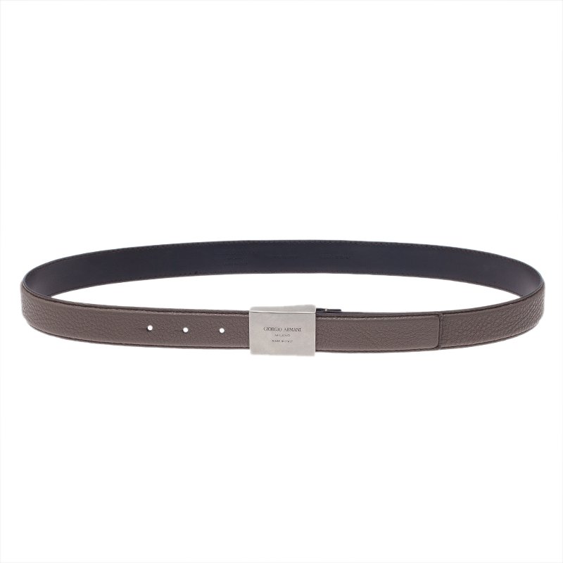 Giorgio Armani Brown Leather Belt Size 52