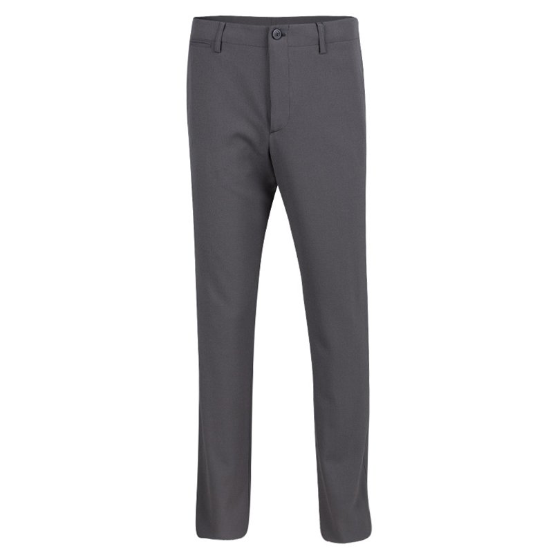 Pre Owned Giorgio Armani Grey Stretch Wool Tailored Trousers L
