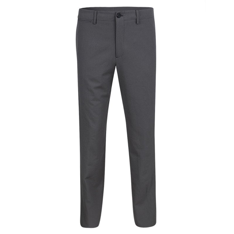 Giorgio Armani Grey Stretch Wool Tailored Trousers M