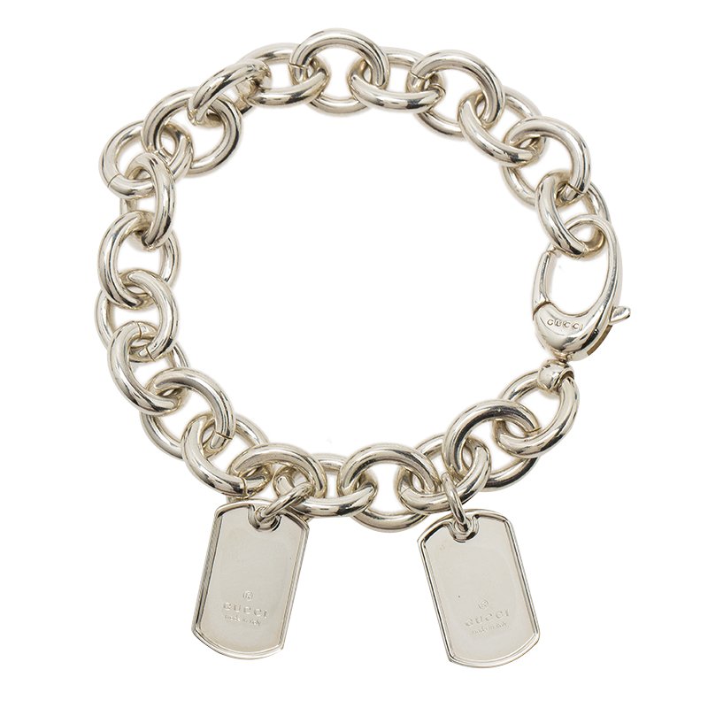 Shop Gucci Sterling Silver Interlocking G Chain Bracelet | Saks Fifth Avenue