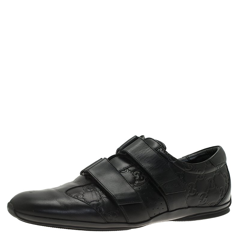 leather velcro sneakers