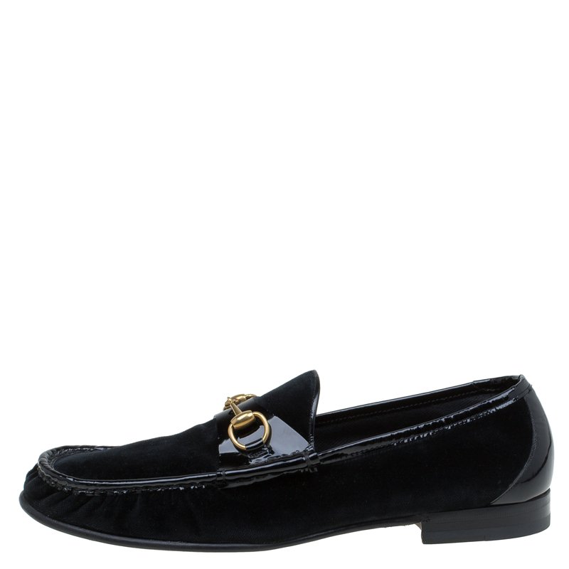 gucci patent loafers