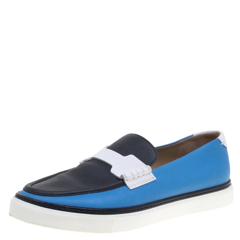 Hermes Multicolor Leather Loafers Size 43