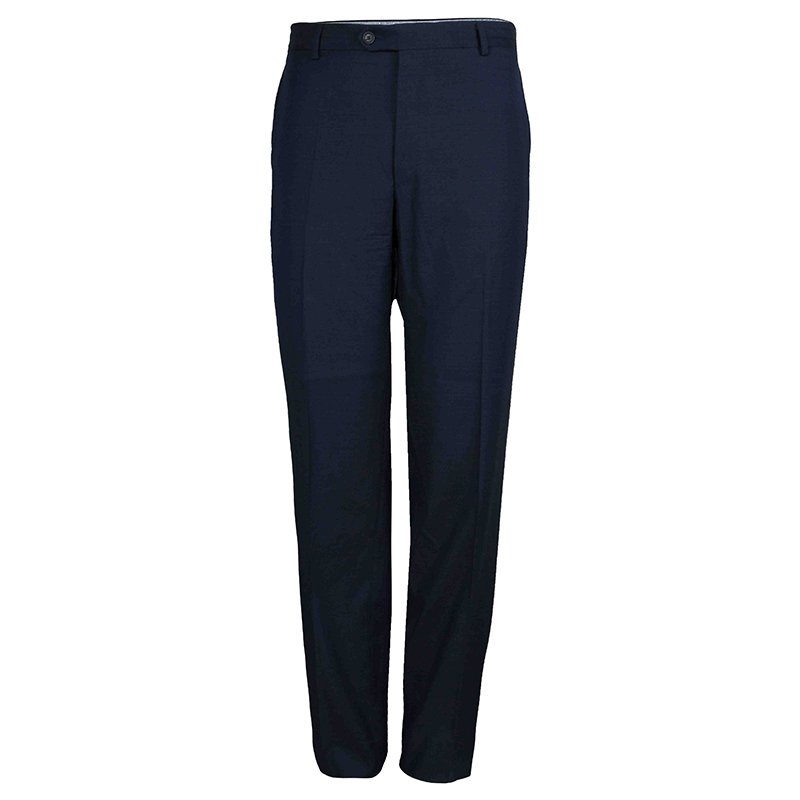 Pre Owned Lanvin Blue Wool Trousers XXL