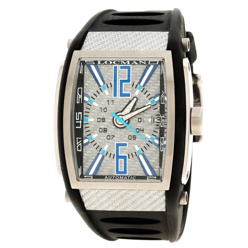 Locman Grey Tremila N.A1343 Rubber Men's Wristwatch 40MM