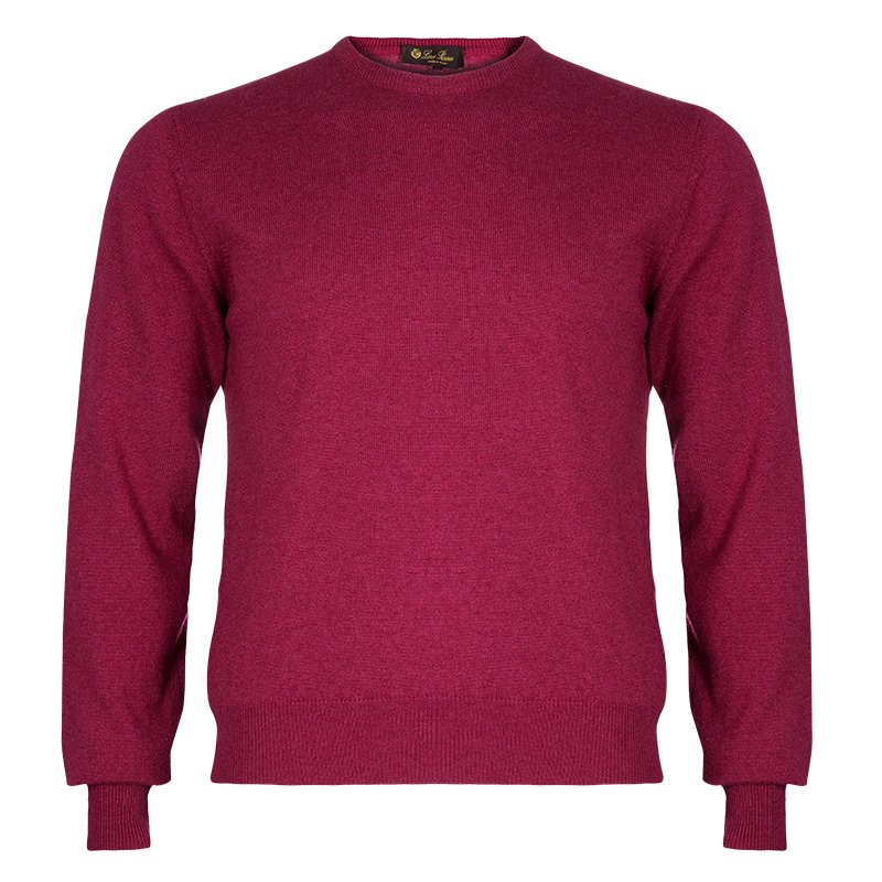 Pre Owned Loro Piana Men's Rasperry Red Cashmere Sweater M
