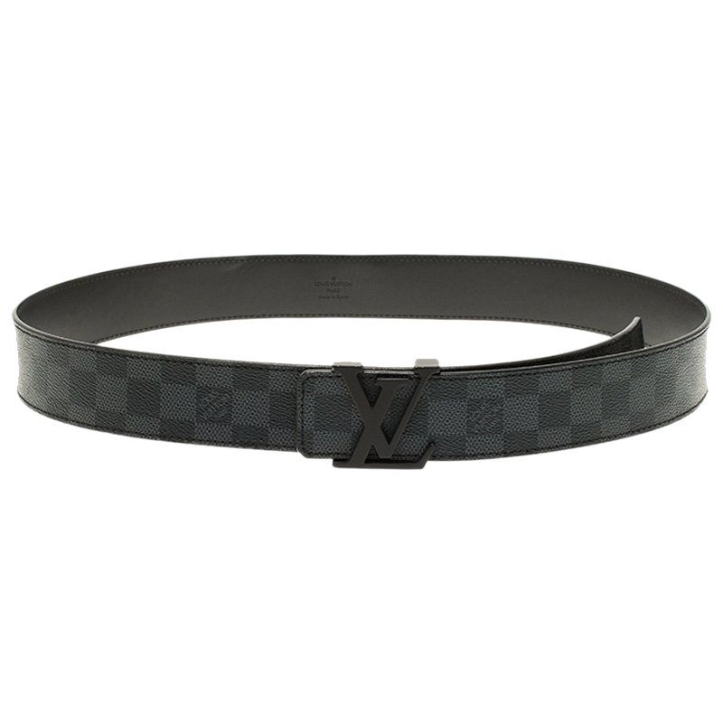 Louis Vuitton 100/40 Black Damier Infini Leather Detroit Centure Belt 861539