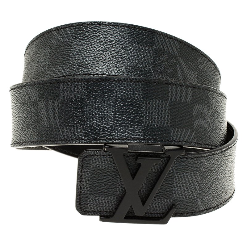 Louis Vuitton Black Leather Damier Men's Belt — Labels Resale Boutique