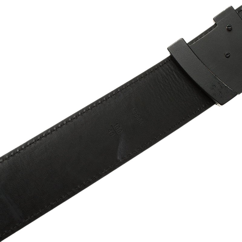 Initiales Mens Belt Damier Graphite 110cm Louisb Vuittonack Belts
