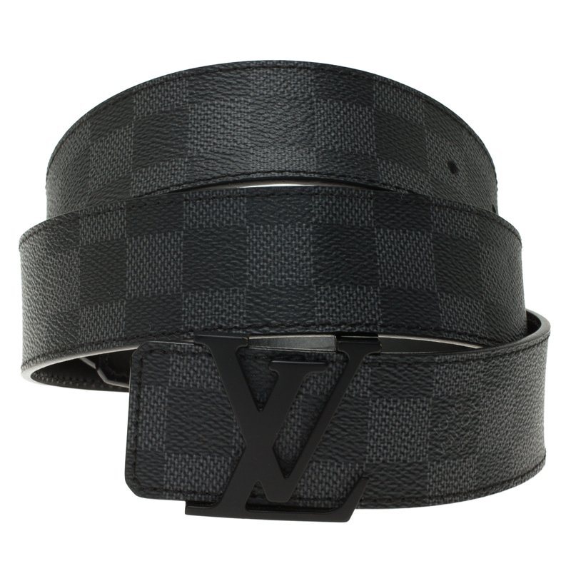 Louis Vuitton Damier Graphite Initials Belt Size 100 CM Louis Vuitton | TLC