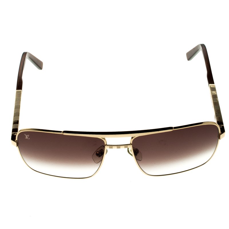Louis Vuitton Brown/Gold Z0259U Attitude Sunglasses Louis Vuitton | TLC