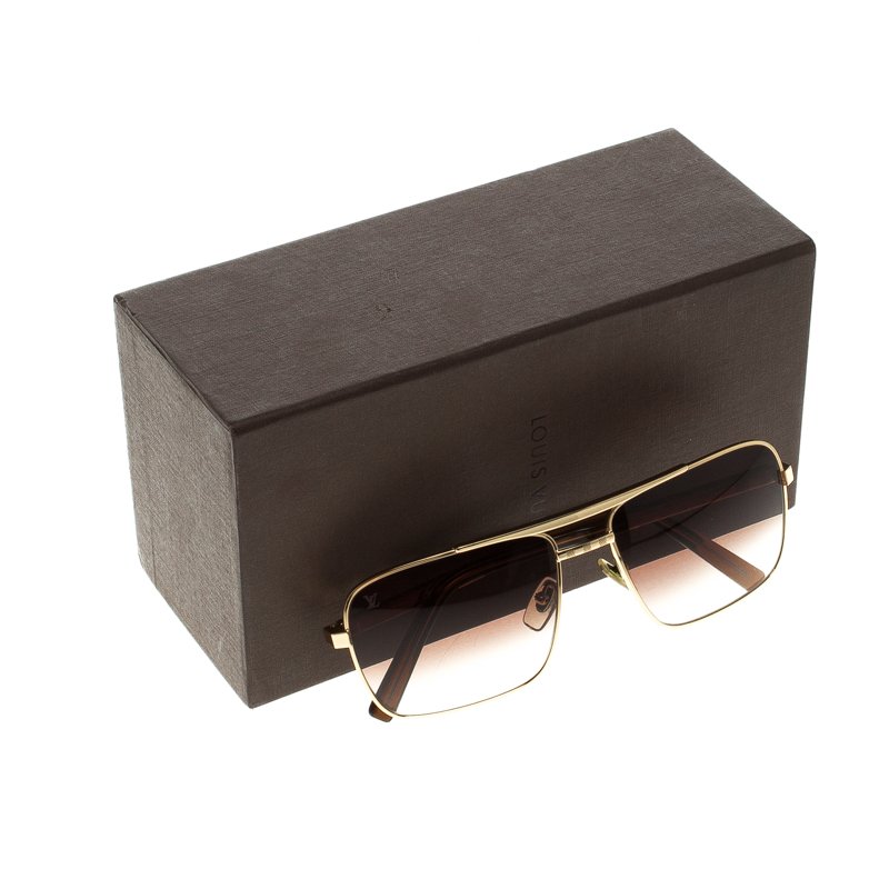 Louis Vuitton Brown/Gold Z0259U Attitude Sunglasses Louis Vuitton | TLC