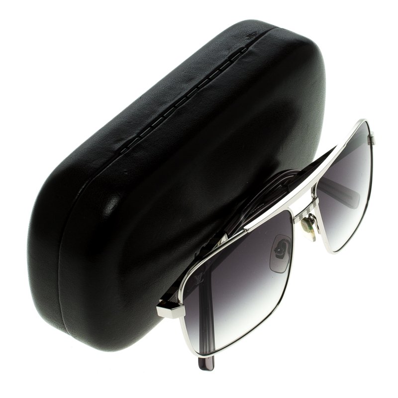 LOUIS VUITTON Attitude Sunglasses Z0260U Silver 184105
