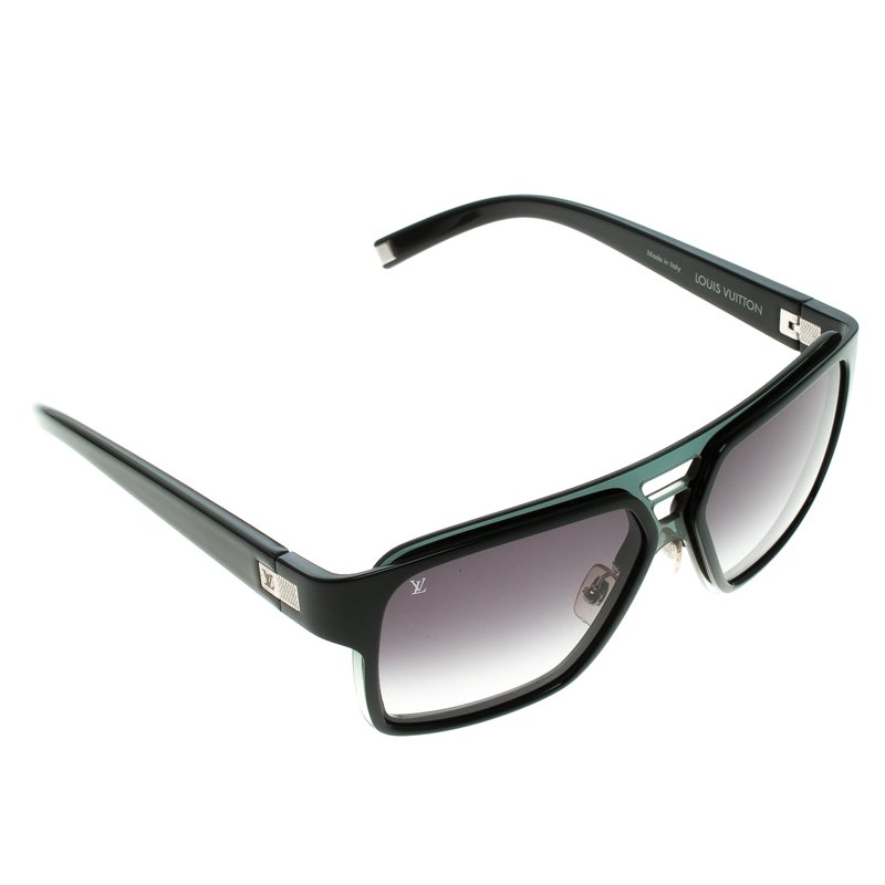 LOUIS VUITTON Acetate Enigme GM Sunglasses Z0361U Black 391559
