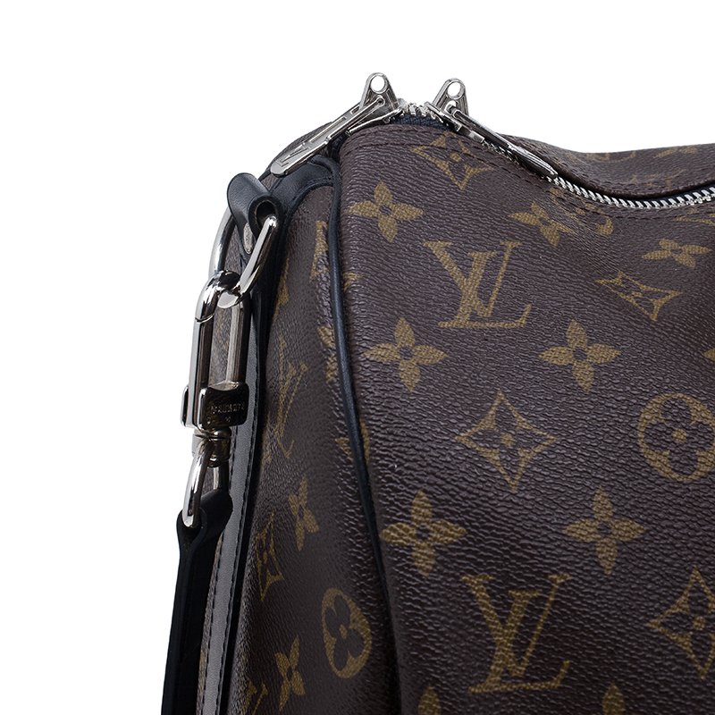 Louis Vuitton Men's Monogram Macassar Keepall Bandouliere 45 Boston  Bag M56711