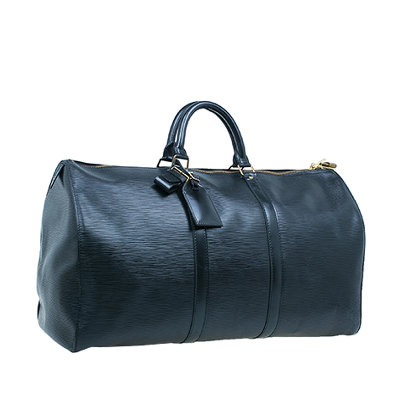Louis Vuitton Black Epi Keepall 50 Travel Boston Bag Louis Vuitton | TLC