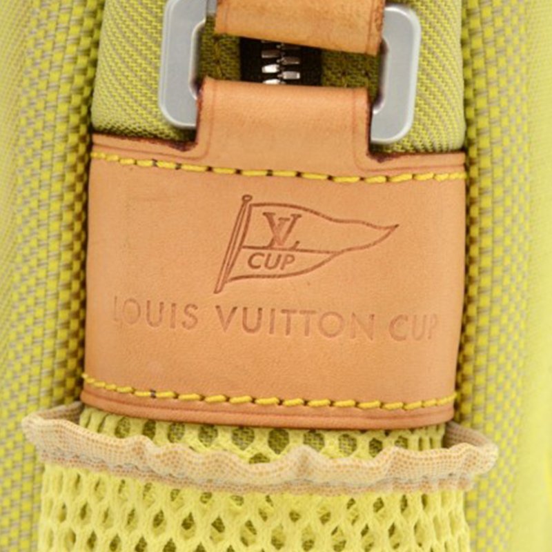 LOUIS VUITTON Cup Damier Geant 3Way Roller Bag LIme Green M80630