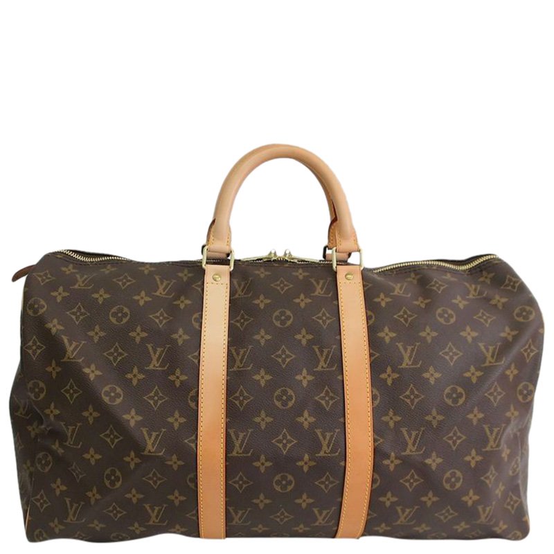 Pre Owned Louis Vuitton Monogram Canvas Keepall 50