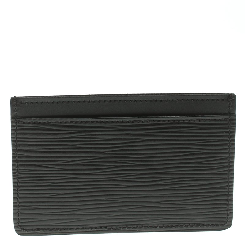 solidaritet velstand længde Louis Vuitton Black Epi Leather Card Holder Louis Vuitton | TLC