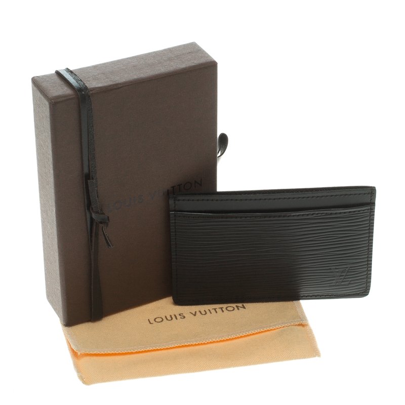 Louis Vuitton Card Holder Black Epi Leather – Luxe Collective