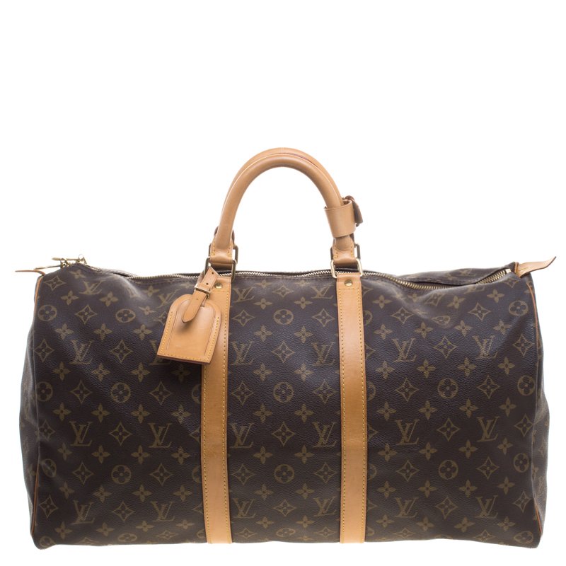 مملوكة مسبقًا Louis Vuitton Monogram Canvas Keepall 50