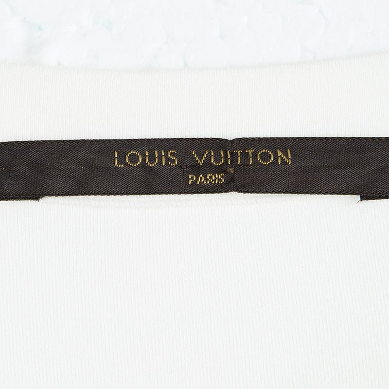 Louis Vuitton Off White Cotton Printed Logo Detail T-Shirt XL Louis Vuitton  | The Luxury Closet