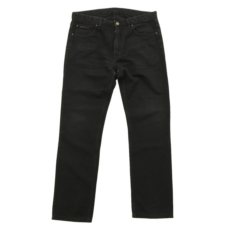 Louis Vuitton Black Denim Straight Fit Jeans L Waist 34 Louis
