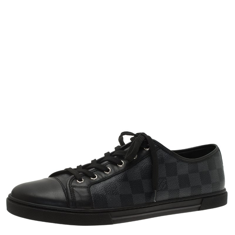 Louis VUITTON - PAIR OF COVER SNEAKERS in graphite check…