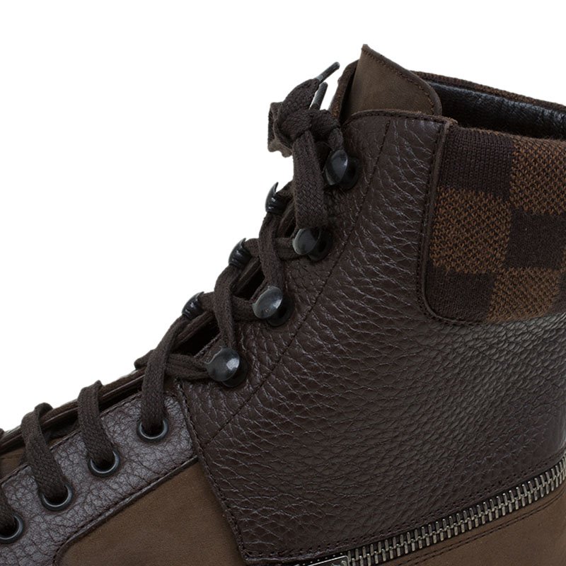 Louis Vuitton Suede Combat Boots - Brown Boots, Shoes - LOU806608
