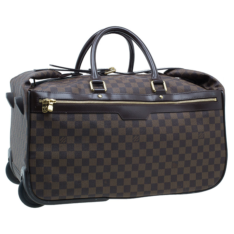 Louis Vuitton Convertible Damier Ebene Eole 50 Rolling Luggage Carry-on  Leather Rubber ref.293987 - Joli Closet