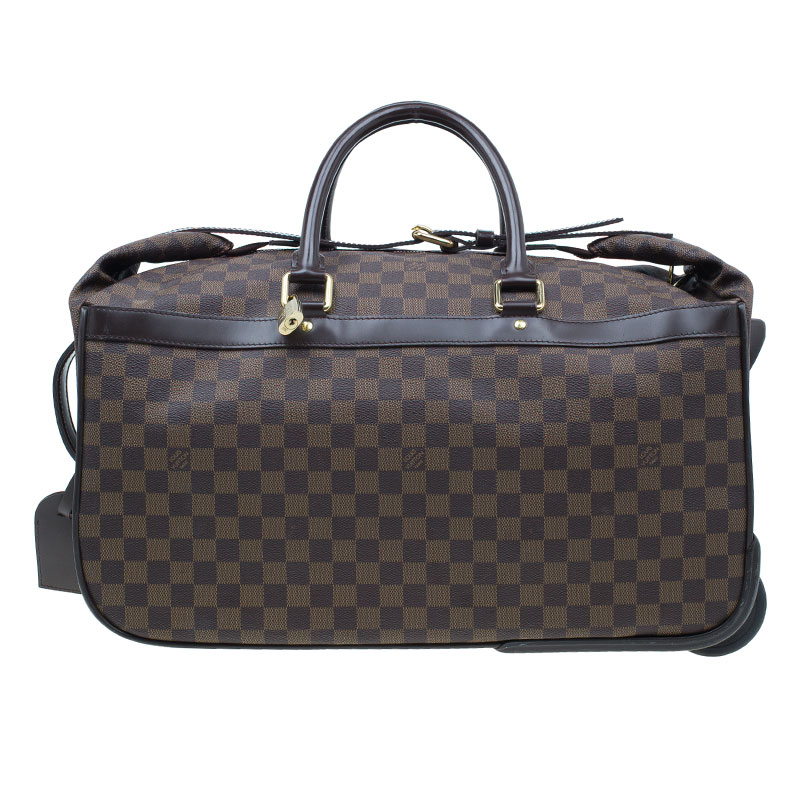 Louis Vuitton Damier Ebene Eole 50 Rolling Luggage Wheels Duffle  Convertible Leather ref.396140 - Joli Closet