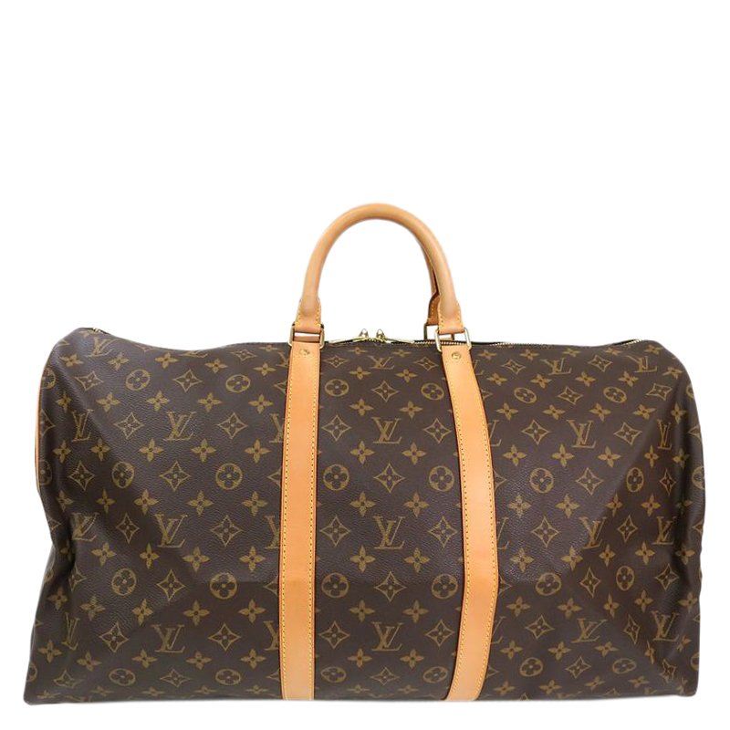 مملوكة مسبقًا Louis Vuitton Monogram Canvas Keepall 55
