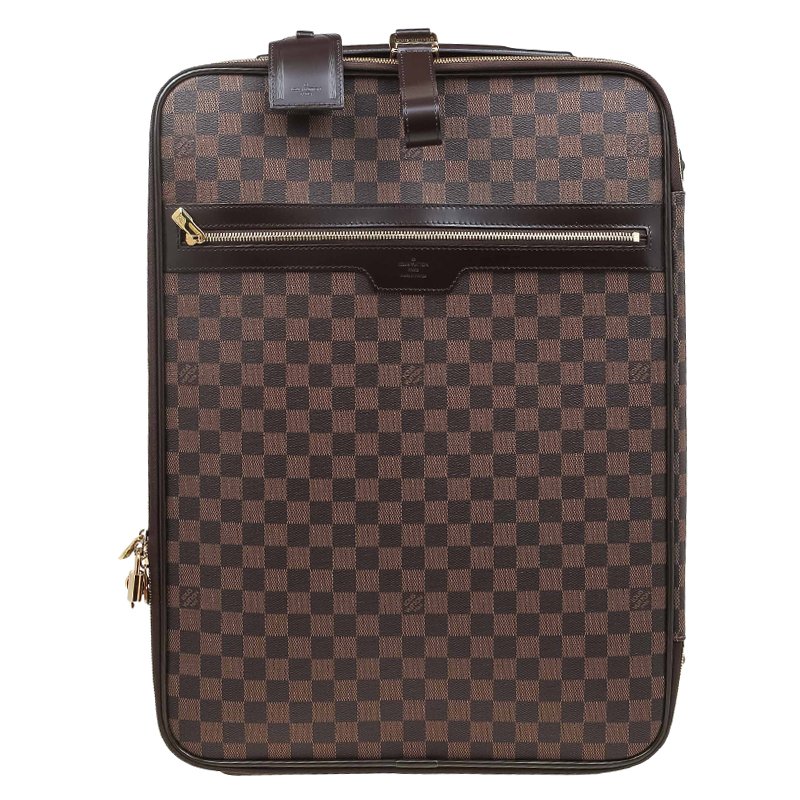 Pre Owned Louis Vuitton Damier Ebene Canvas Pegase 55 Luggage