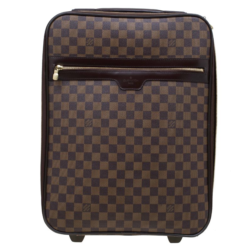 Louis Vuitton Damier Ebene Canvas Pegase 45 Luggage Louis Vuitton | The  Luxury Closet