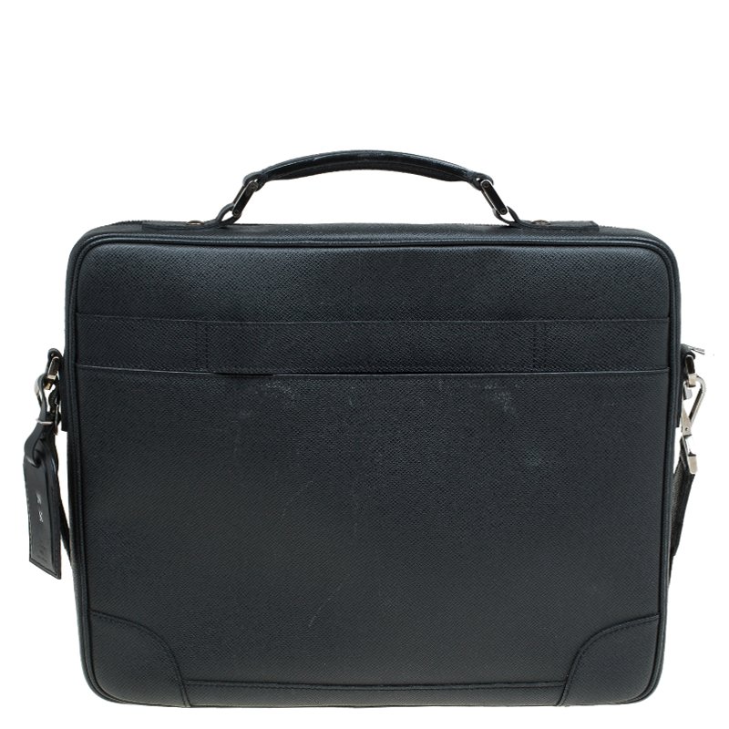 Louis Vuitton Black Taiga Leather Odessa Computer Case Bag Louis Vuitton | TLC