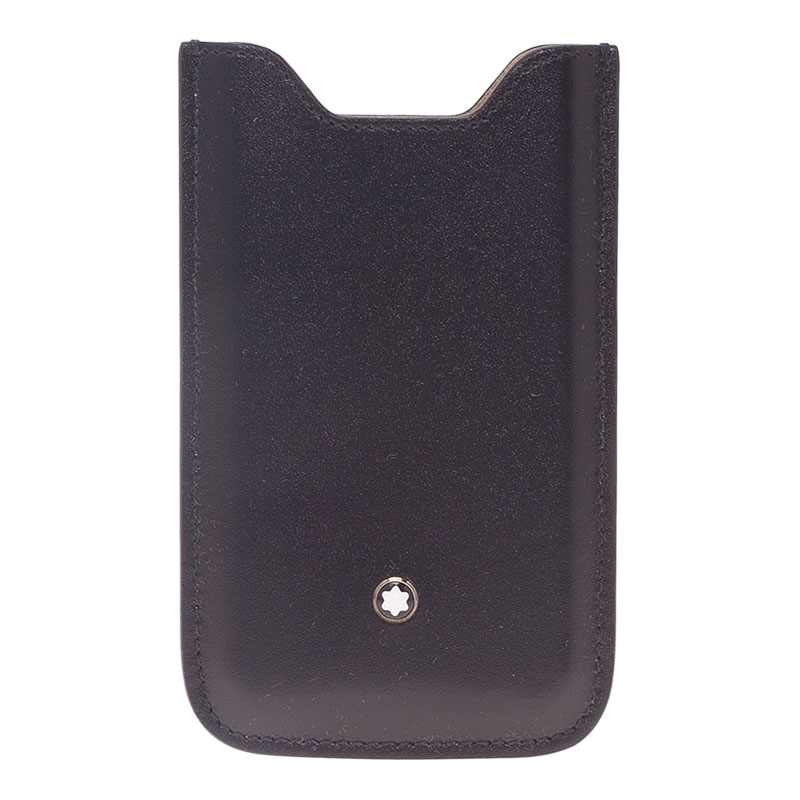 Pre Owned Montblanc Black Leather Meisterstuck iPhone 4/4S Case