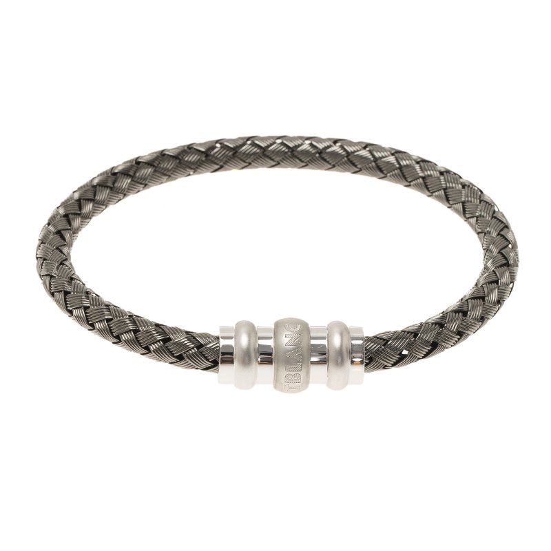Pre Owned Montblanc Woven Silver Bracelet