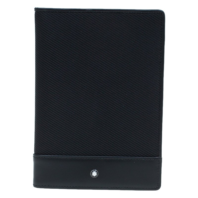 Pre Owned Montblanc Black Meisterstück Leather Passport Holder