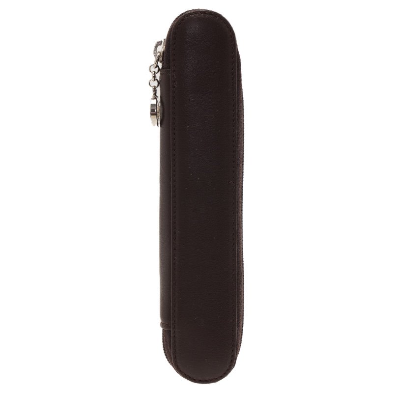 Pre Owned جراب قلم مون بلان مايستر ستاك جلد بني بسحاب