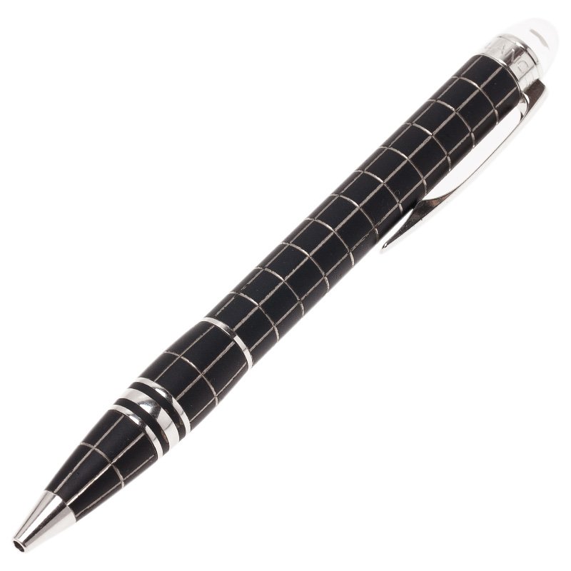 Pre Owned Montblanc Starwalker Metal & Rubber Fineliner Platinum-plated Pen