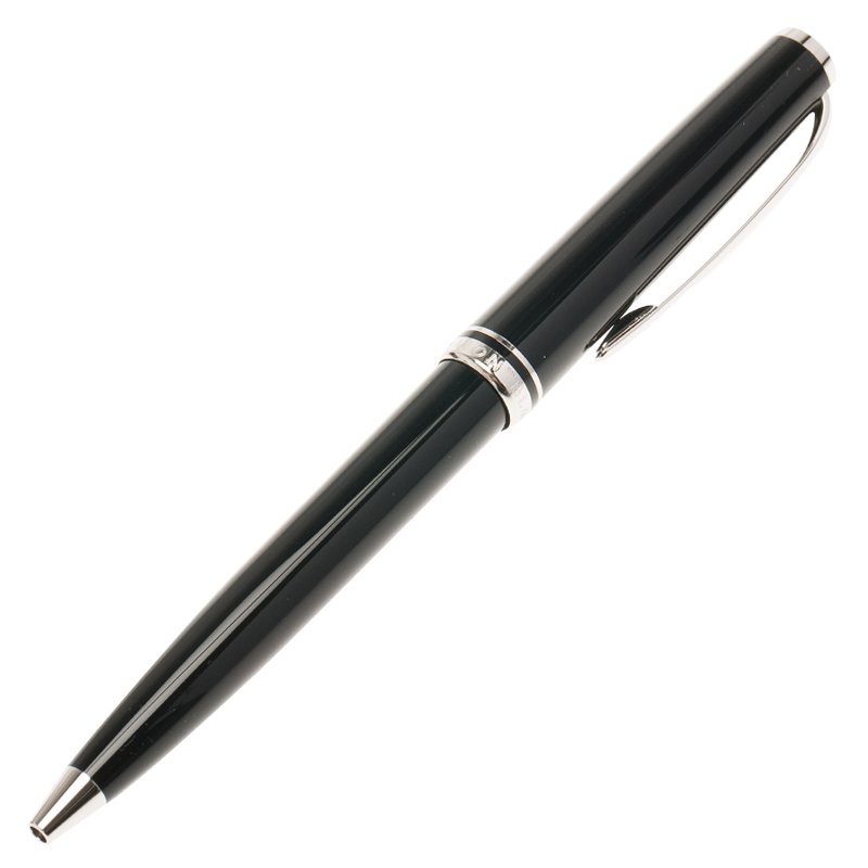 Pre Owned Montblanc Black Silver and Resin Meisterstück Ballpoint Pen